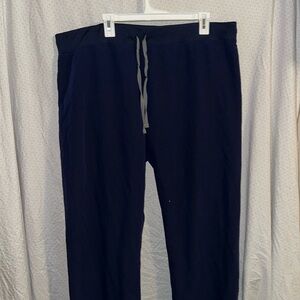 Navy figs scrub pant
